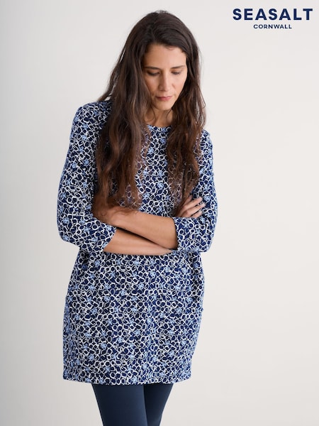Seasalt Cornwall Shore Foraging Printed 100% Cotton Tunic (F25330) | 344 LEI