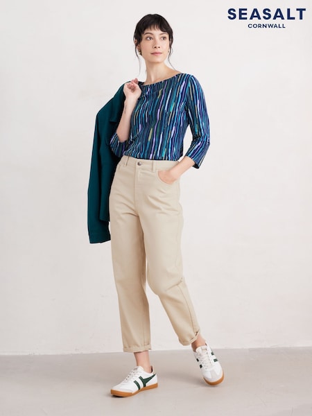 Azul - Seasalt Cornwall Easel 3/4 Sleeve Top (F25336) | 45 €