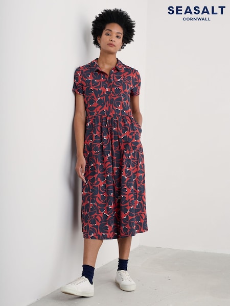 Seasalt Cornwall Mainland Jersey Midi 100% Cotton Dress (F25382) | ‏192 د.إ.‏