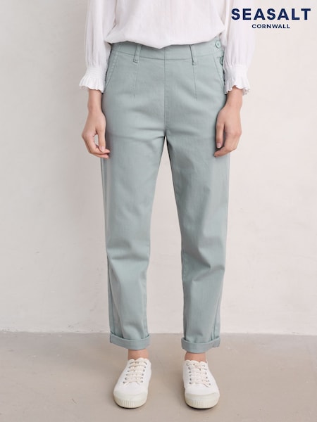 Seasalt Cornwall Grey Petite Waterdance Trousers (F25401) | ₪317