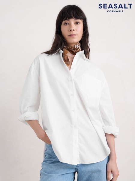 Seasalt Cornwall Sea Path 100% Cotton Longline Shirt (F25404) | 95 €
