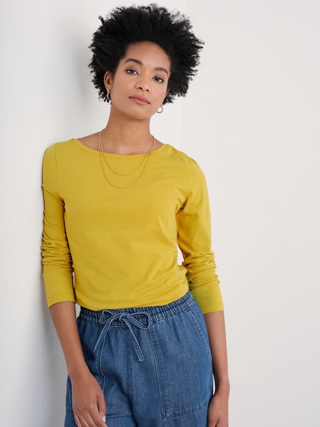 Amarillo - Seasalt Cornwall Easel Long Sleeve Jersey Top (F25418) | 42 €