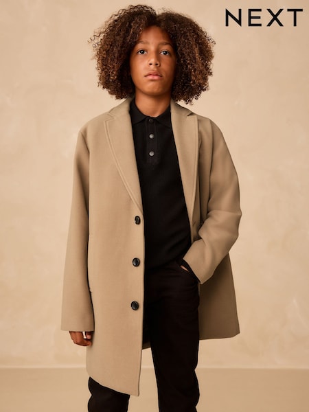Neutral Overcoat (3-16yrs) (F25419) | 158 QAR - 208 QAR
