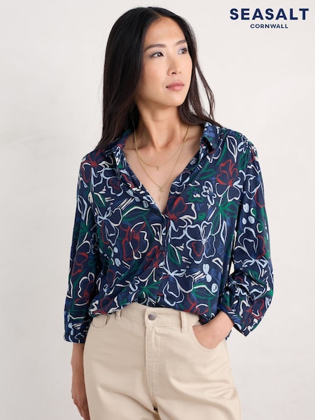 Seasalt Cornwall Embrace 3/4 Sleeve Jersey Shirt (F25440) | 35 €