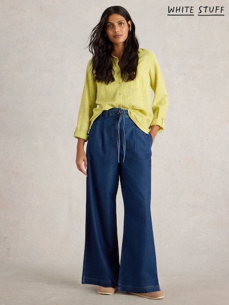 White Stuff Sasha Wide Leg Jeans (F25445) | ‏430‏₪