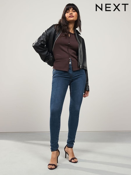 Dark Blue Denim - Lift Slim And Shape Skinny Jeans (F25497) | €54
