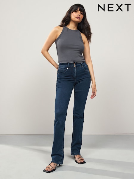 Dark Blue Denim Lift Slim And Shape Bootcut Jeans (F25506) | €53