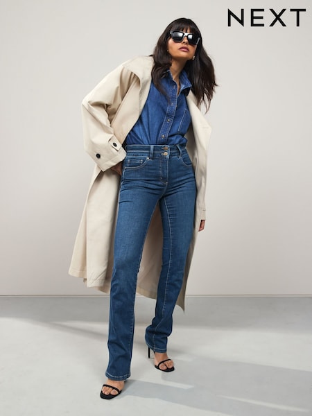 Mid Blue Denim Lift Slim And Shape Bootcut Jeans (F25507) | €53