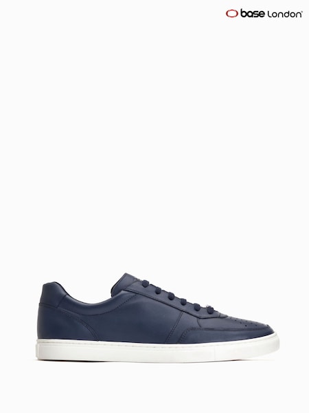 Base London Blue Curtis Lace up Trainers (F25556) | €92