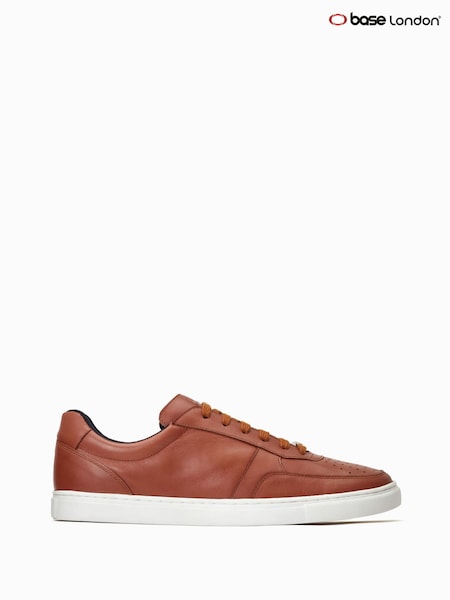 Base London Blue Curtis Lace up Trainers (F25568) | AED349