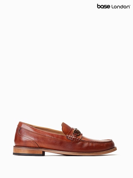 Base London Madison Slip-On Black Loafers (F25574) | 346 QAR