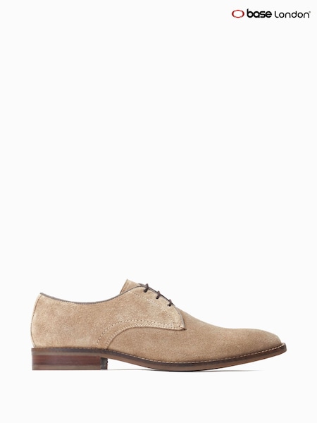Бежевый - Base London Bronte Lace-Up Derby Brown Shoes (F25577) | €100