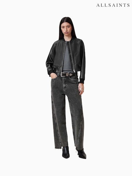 AllSaints Black Fox 100% Cotton Jeans (F25673) | ₪749