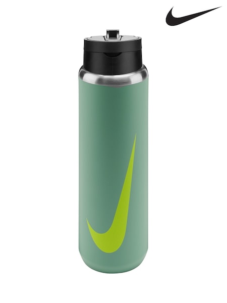 Nike Green Stainless Steel Recharge Staw Water Bottle 24oz / 710ml (F25693) | €50