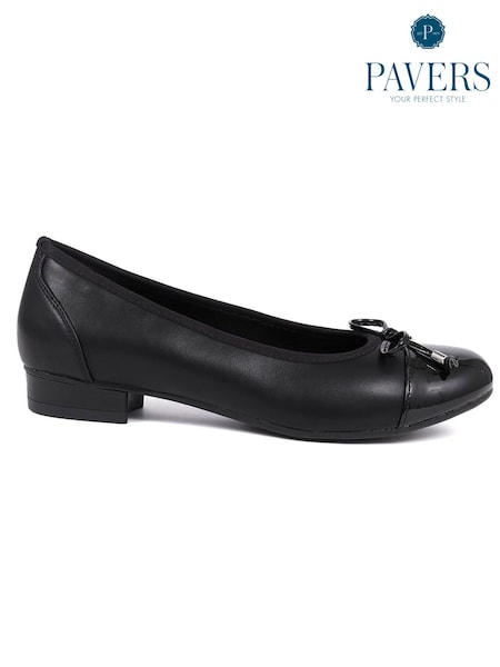 Musta - Pavers Matalakantaiset kengät Baletti Tossut (F25719) | €39