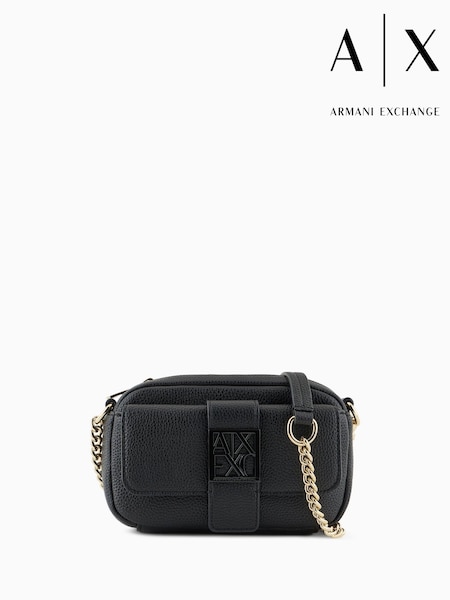 Armani Exchange Logo Messenger Black Bag (F25739) | €165