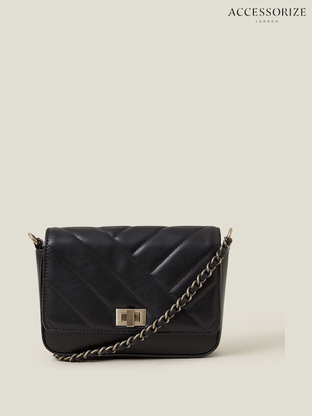 Accessorize Chain Strap Faux Leather Cross-Body Bag (F25742) | ‏108 ر.ق.