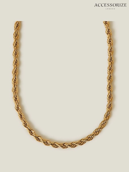 Accessorize 14ct Chunky Rope Chain Necklace (F25757) | 31 €