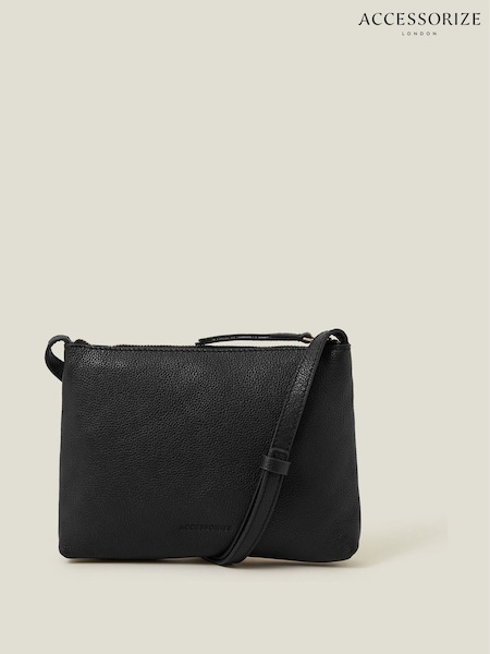 Accessorize Zip Detail Leather Cross-Body Bag (F25763) | € 46