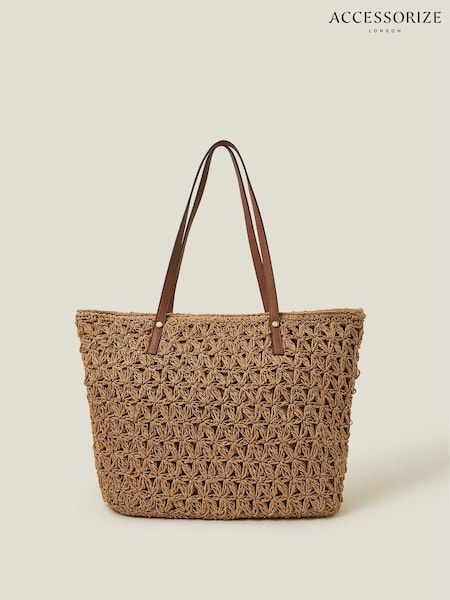 Accessorize Raffia Boho Tote Bag (F25789) | ‏191‏₪
