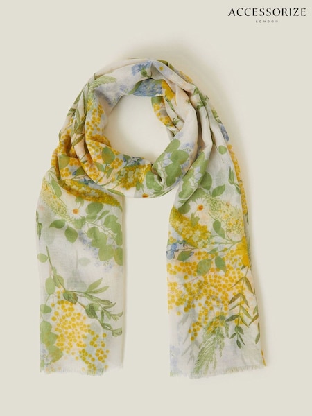 Accessorize Lightweight Floral Print Scarf (F25801) | ‏111‏₪