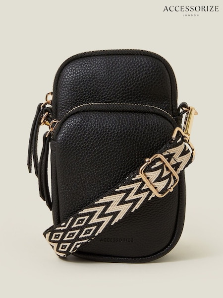 Accessorize Black Webbing Strap Phone Bag (F25806) | 1,322 UAH