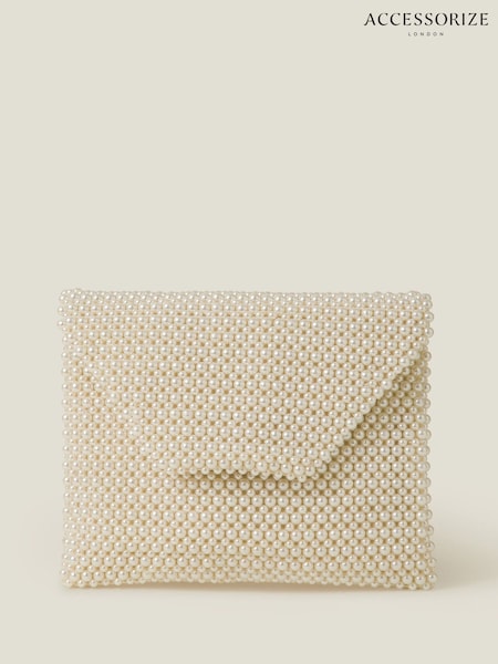 Accessorize Bridal Pearl Envelope Clutch Bag (F25819) | 70 €