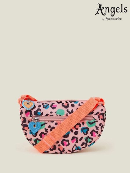 Angels By Accessorize Black Girls Colourful Leopard Print Cross-Body Bag (F25821) | €20