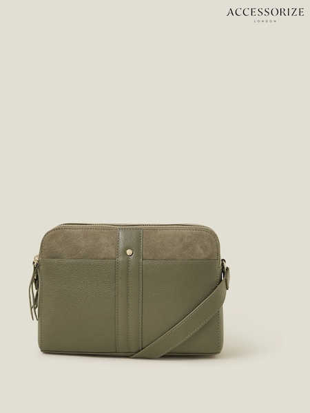 Accessorize Double Zip Leather Cross-Body Bag (F25846) | € 59