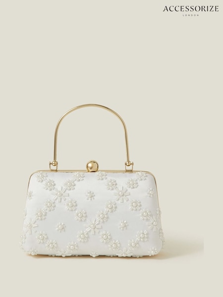 Accessorize Bridal Embellished Top Handle Bag (F25863) | kr1 050