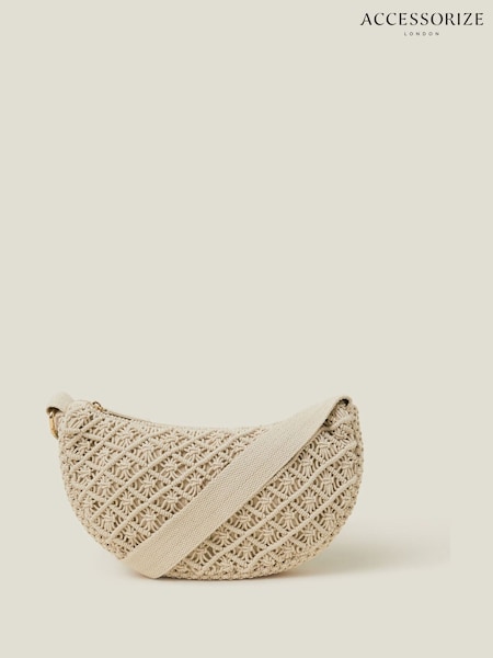 Accessorize Macrame Sling Cross-body Bag (F25867) | ‏176‏₪