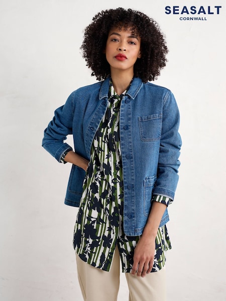 Seasalt Cornwall Wren Flutter Longline Shirt (F26012) | 99 €