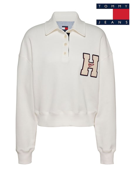 Tommy Jeans White 100% Cotton Graphic Sweatshirt (F26019) | 6,609 UAH