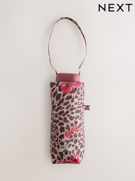 Leopard Print Compact Umbrella (F26044) | €14