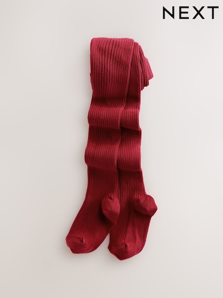 rdeča - Cotton Rich Rib Tights (F26125) | € 7 - € 9