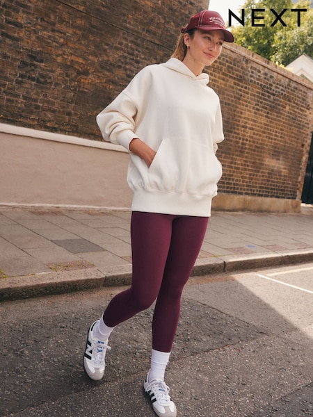 Burgundy Red Full Length Leggings (F26225) | €13