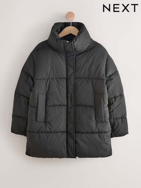 Negro - Shower Resistant Padded Coat (F26262) | 77 €