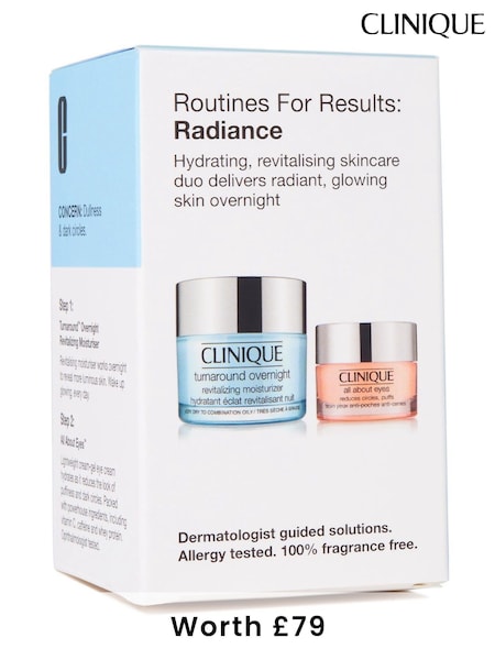 Clinique Routines For Results Radiance Skincare Set (Worth £79) (F26272) | €64