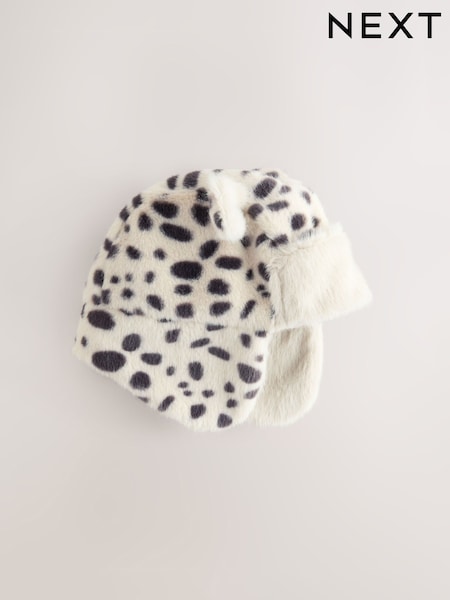 Leopard Faux Fur Earred - Baby Trapper Hat (0mths-2yrs) (F26351) | 11 €