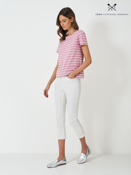 Белый - Crew Clothing Company Cropped Jeans (F26401) | €73