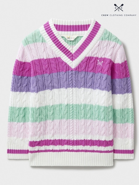 Crew Clothing Company White Cricket 100% Cotton Jumper (F26403) | €39 - €50
