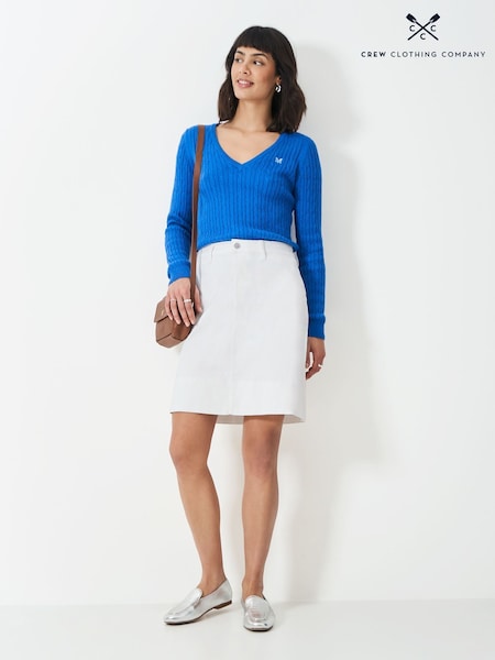 Crew Clothing Company White Analee Denim Skirt (F26406) | 2,944 UAH
