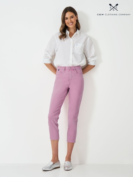 Crew Clothing Company Pink Cropped Jeans (F26409) | €73