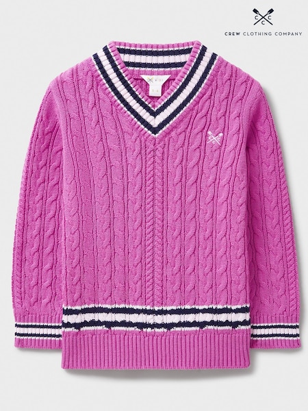 Crew Clothing Company Pink Cricket 100% Cotton Jumper (F26431) | €39 - €50
