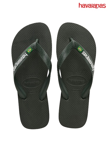 Havaianas Green Brasil Logo Sandals (F26505) | kr630