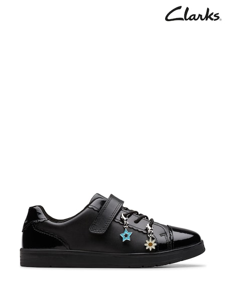 Clarks Younger Girls Patent Leather Disco Charm Trainers (F26590) | 75 € - 78 €