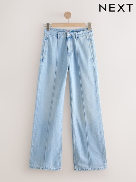 Bleach-Waschung - Seam Front Straight Leg 100% Cotton Jeans (F26748) | 65 €