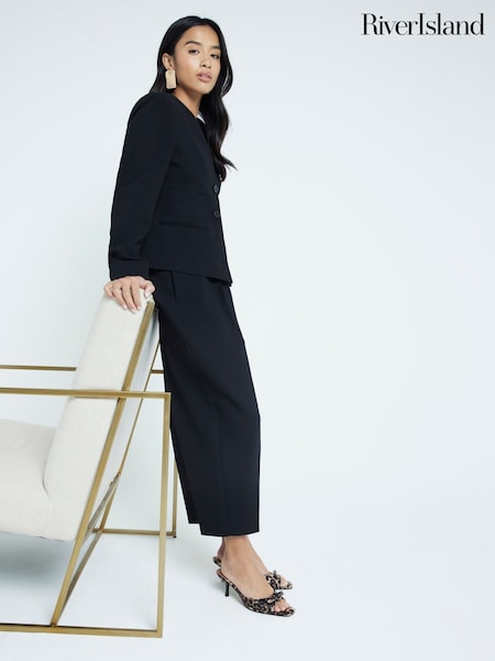 River Island Slim Petite Barrell Leg Trousers (F26759) | ‏21 ر.ع.‏
