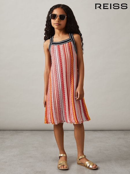 Reiss Amira Cotton Striped Knit Dress (F26777) | 85 €