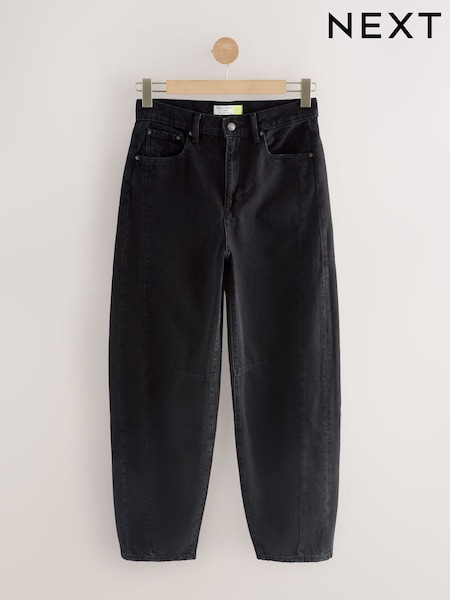 Schwarz - Horseshoe Barrel Jeans (F26792) | 61 €